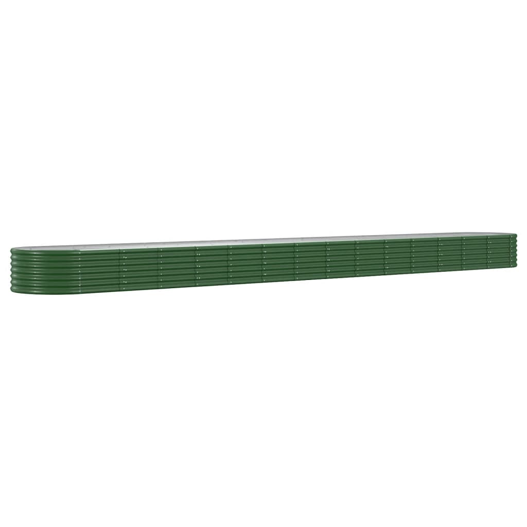 Jardinera Arriate Acero Galvanizado Verde 620x80x36 Cm_0