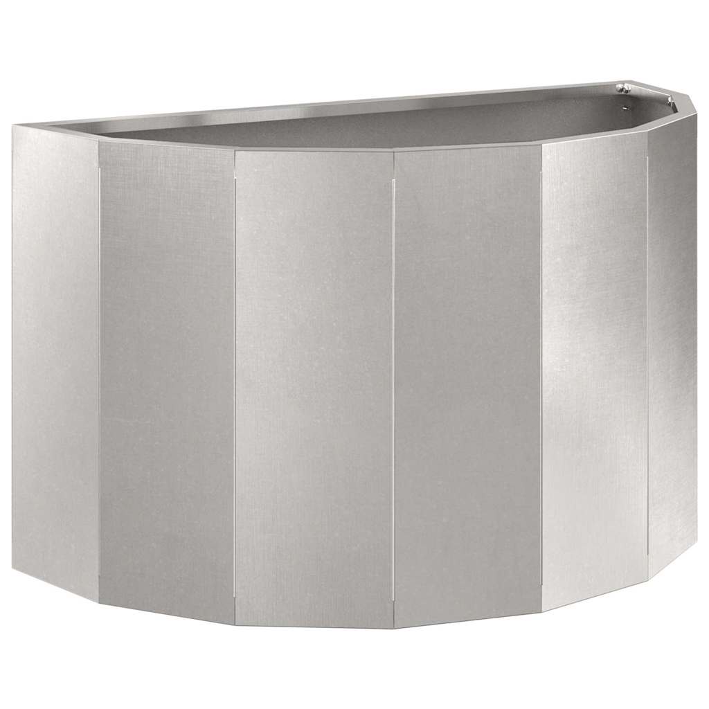 Jardinera Plateado 60 X 30 X 35 Cm Acero Inoxidable_0