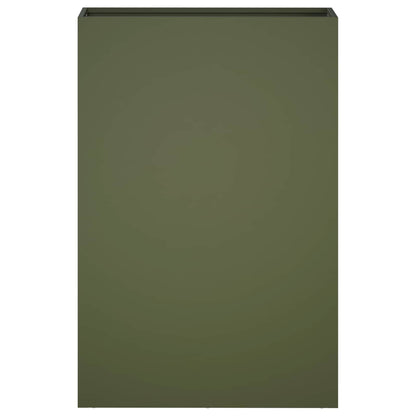 Macetero De Jardín 2 Uds. Verde Oliva 40 X 20 X 75 Cm_3