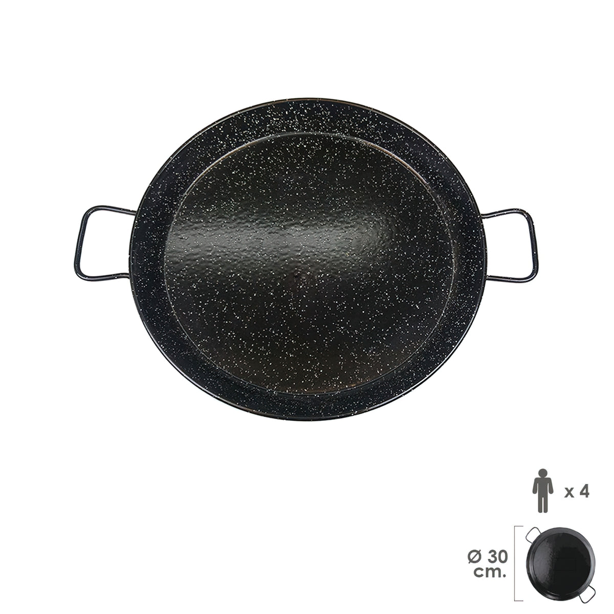 Paellera Valencciana esmaltada 4 personas 30 cm_0