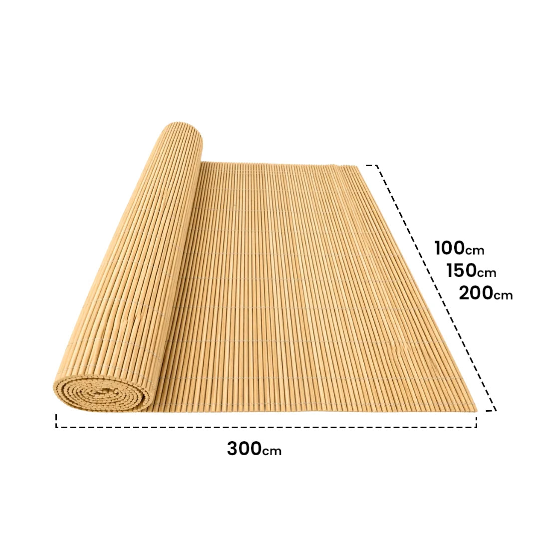 Cerramiento De Mimbre Ecológico Lop - Bambú Oscuro 1x3 M / Multicolor_2