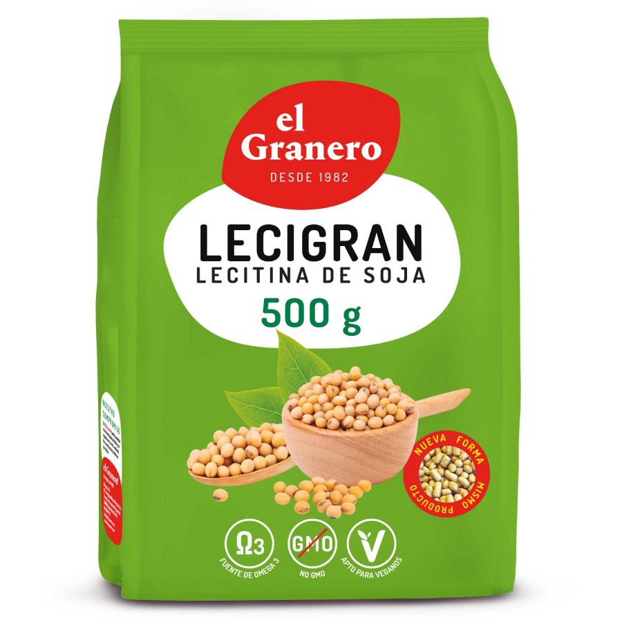 Lecigran Lecitina de Soja IP no GMO El Granero 500 g