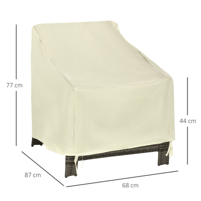 Outsunny Funda Protectora Para Sillas Cubierta Mueble Sillón Impermeable_2