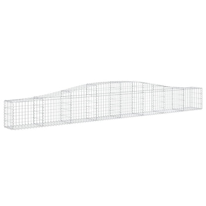 Cestas De Gaviones 2 Uds Forma De Arco Hierro 400x30x40/60 Cm_2