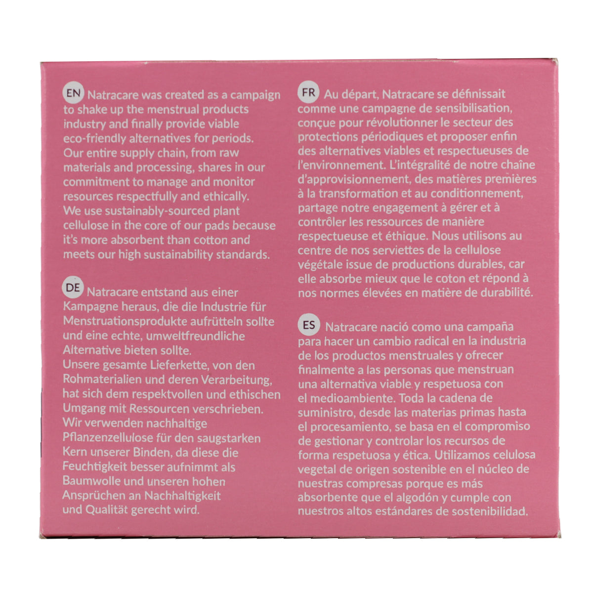 Compresa ultra extra normal con alas bio Natracare 12 Uds