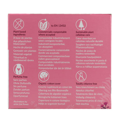 Compresa ultra extra normal con alas bio Natracare 12 Uds