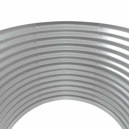 Jardinera Arriate Acero Galvanizado Plata 100x100x68 Cm_3