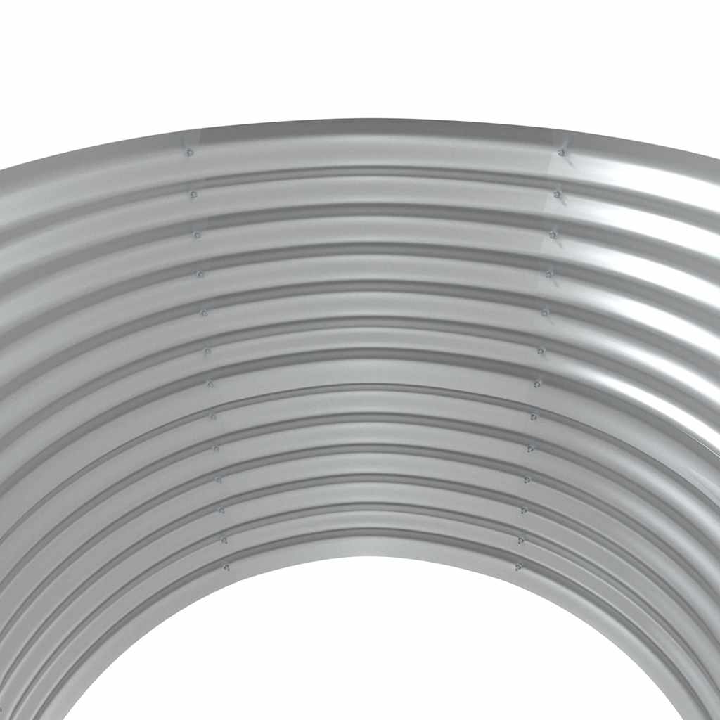 Jardinera Arriate Acero Galvanizado Gris 100x100x68 Cm_3