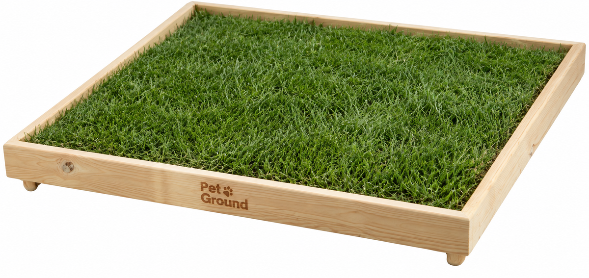 Pack PetGround, Cama de césped natural Para Conejos, Caja De Madera, Accesorio, Mueble Xxl: 92 X 92 Cm_1