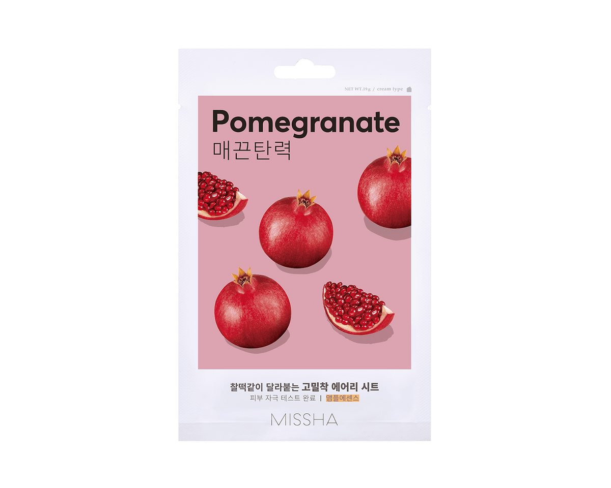Missha Airy Fit Sheet Mask [pomegranate] (19g) - Mascarilla Granada_0
