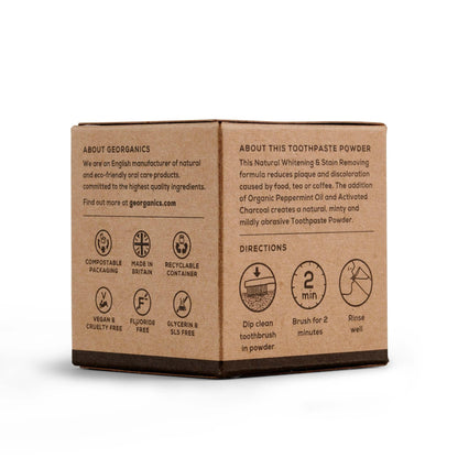 Blanqueador Dental en polvo Carbón Activado Georganics 60ml