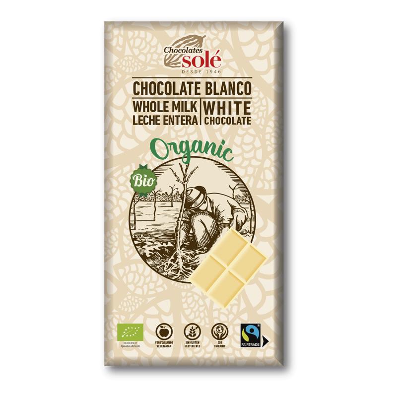 Chocolate Blanco Bio Solé 100 g