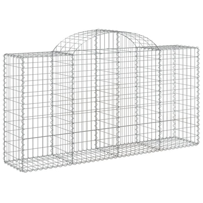 Cestas De Gaviones 14 Uds Forma De Arco Hierro 200x50x100/120cm_2