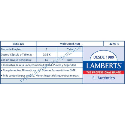 Multi-Guard ADR, Lamberts 120 cápsulas