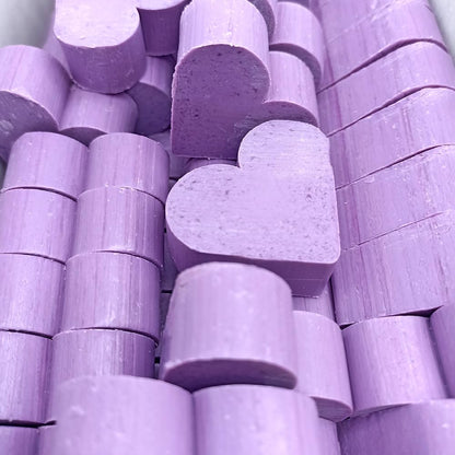 Caja Regalo 10 Jabones Aromáticos En Forma De Corazón - Aroma Lavanda - Jabón Glicerina - Regalo Original Para Eventos_1