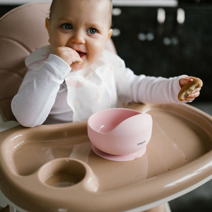 Bowl Silicona Con Ventosa Para Bebés Rosa_4