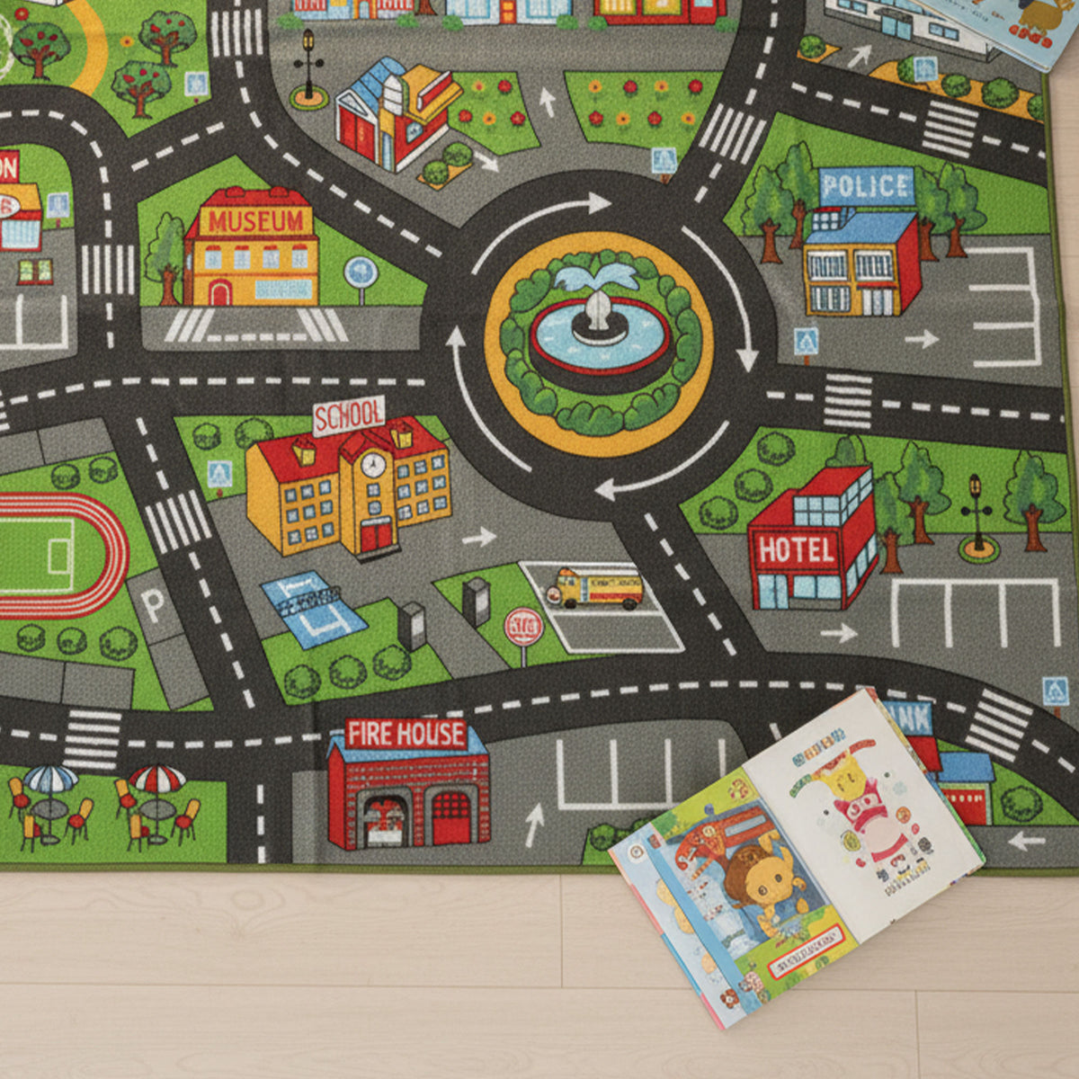 Alfombra Infantil Aiyaplay Poliéster Multicolor 200x150x0.5 Cm_3