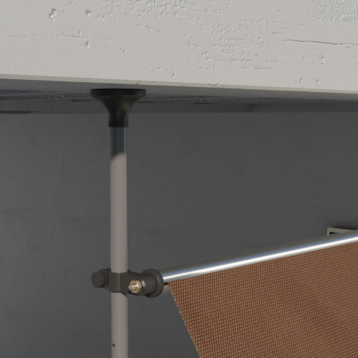 Outsunny Toldo Manual Retráctil 3x1,2 M Altura Ajustable Con Manivela 210-300 Cm_4