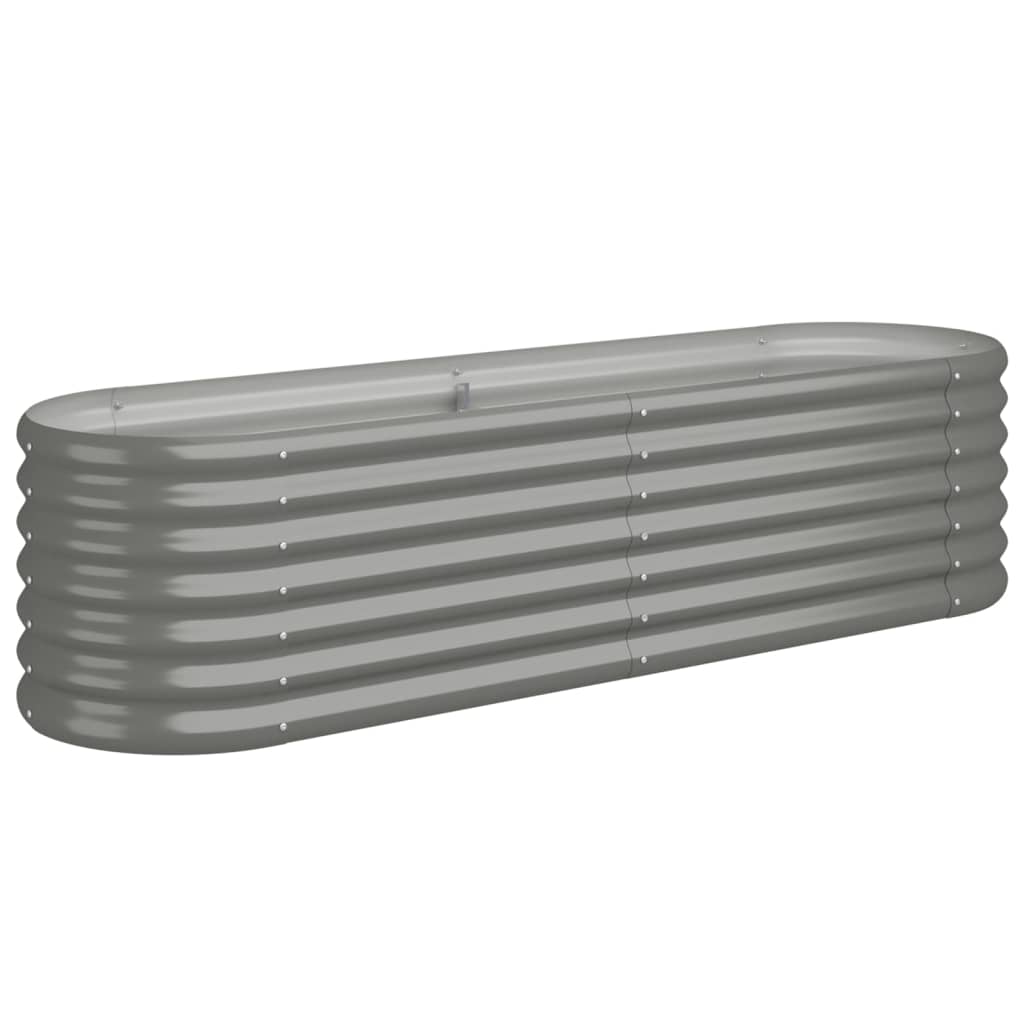 Jardinera De Acero Galvanizado Gris 152x40x36cm_0