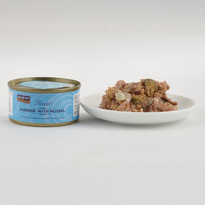 Fish4cats Filete Para Gato – Sardina Con Mejillón 70 G (pack De 10)_1