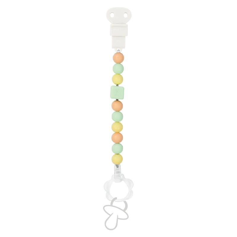 Pinza chupete  (con clip de chupete) Doukidou Rosa-Blanco