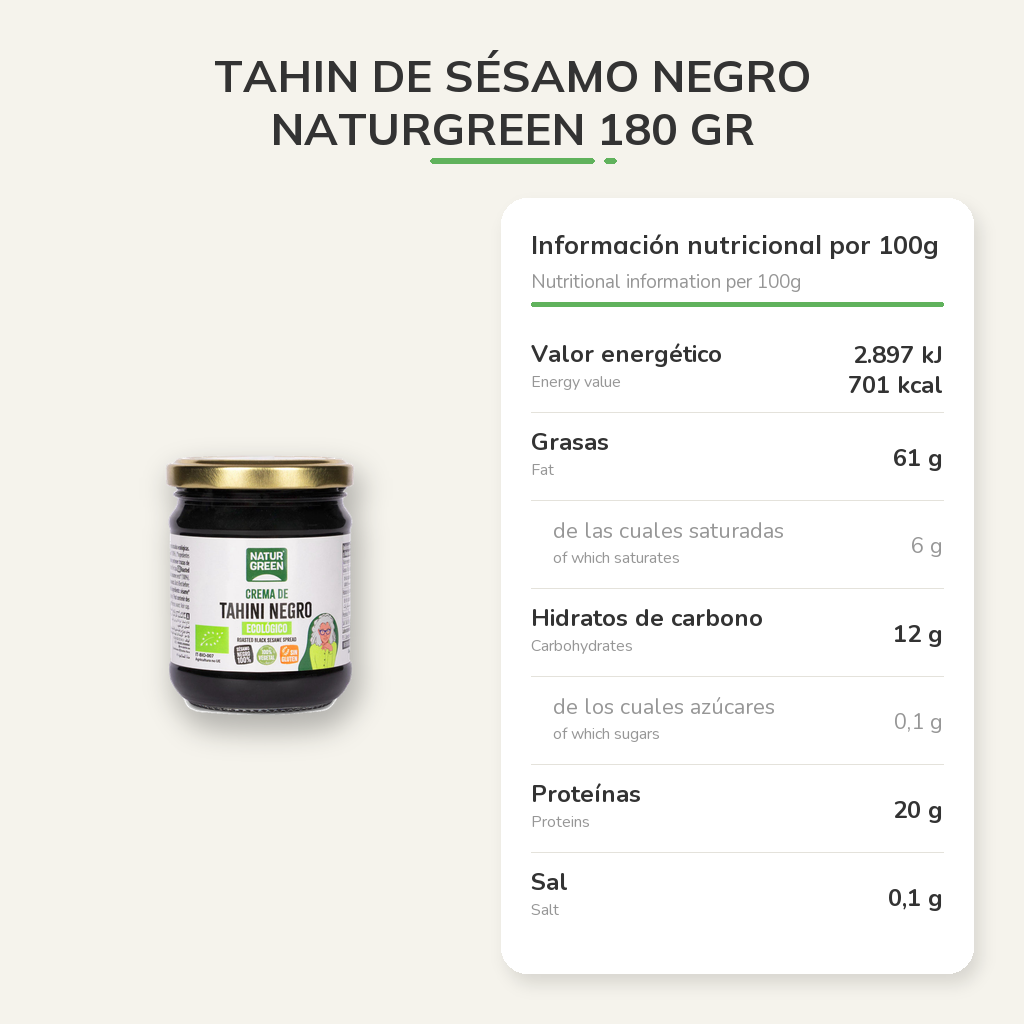 Información nutricional