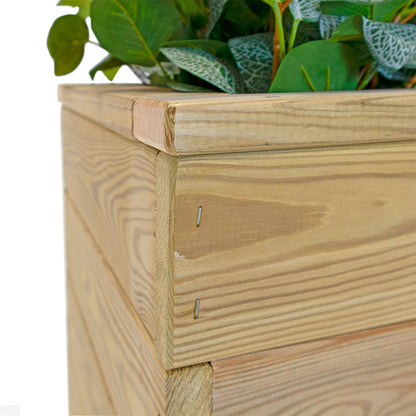 Jardinera Con Autorriego De Madera Nidum Basic Interior Y Exterior Hortalia 110x40x40 Cm_4