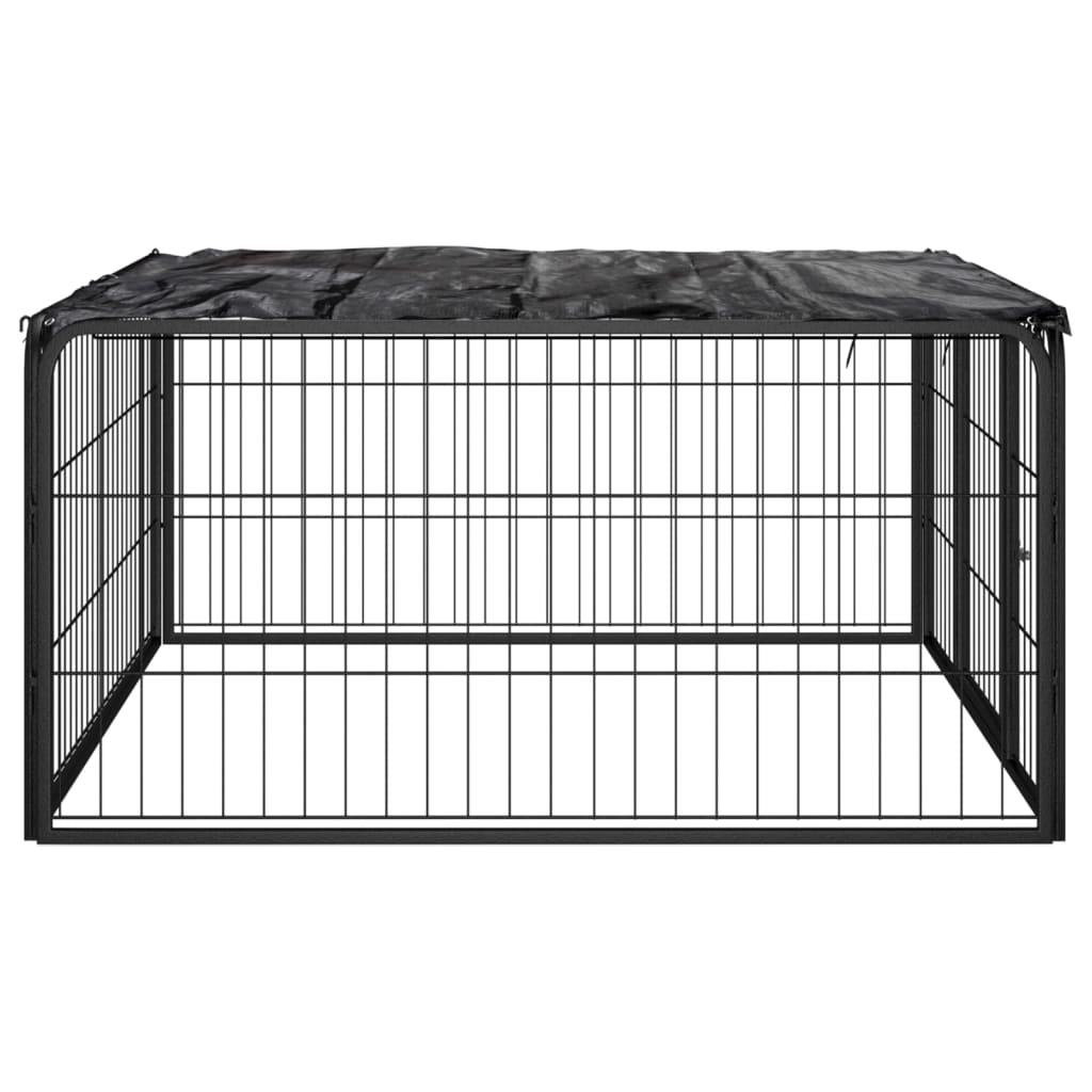 Corral Para Perros 4 Paneles Acero Con Recubrimiento En Polvo_2