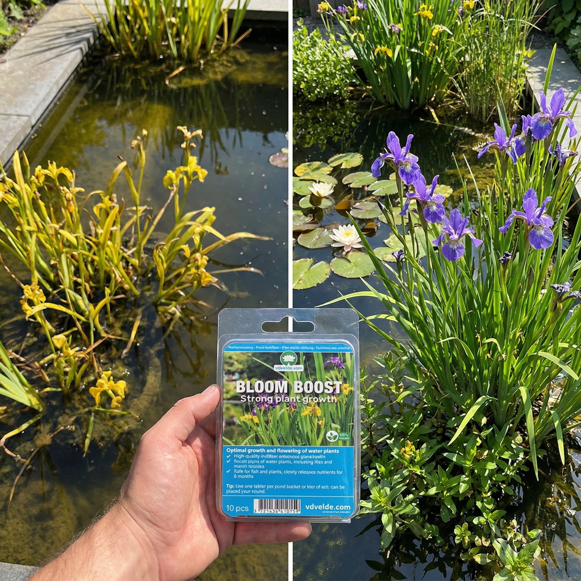 Bloom Boost Tabletas Abono 10 Unidades - Plantas Estanque - 6 Meses_1