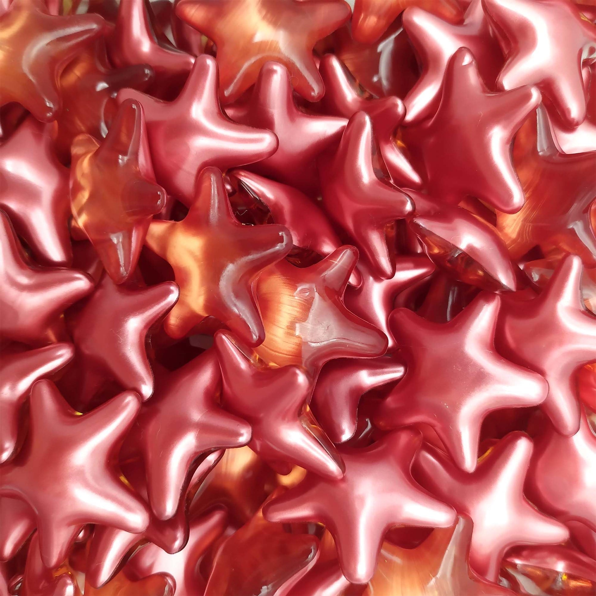 Pack 40 Perlas De Baño Aromatizada En Forma De Estrella - Con Aceite De Soja - Hidratante Y Aromática - Aroma Fresas_2