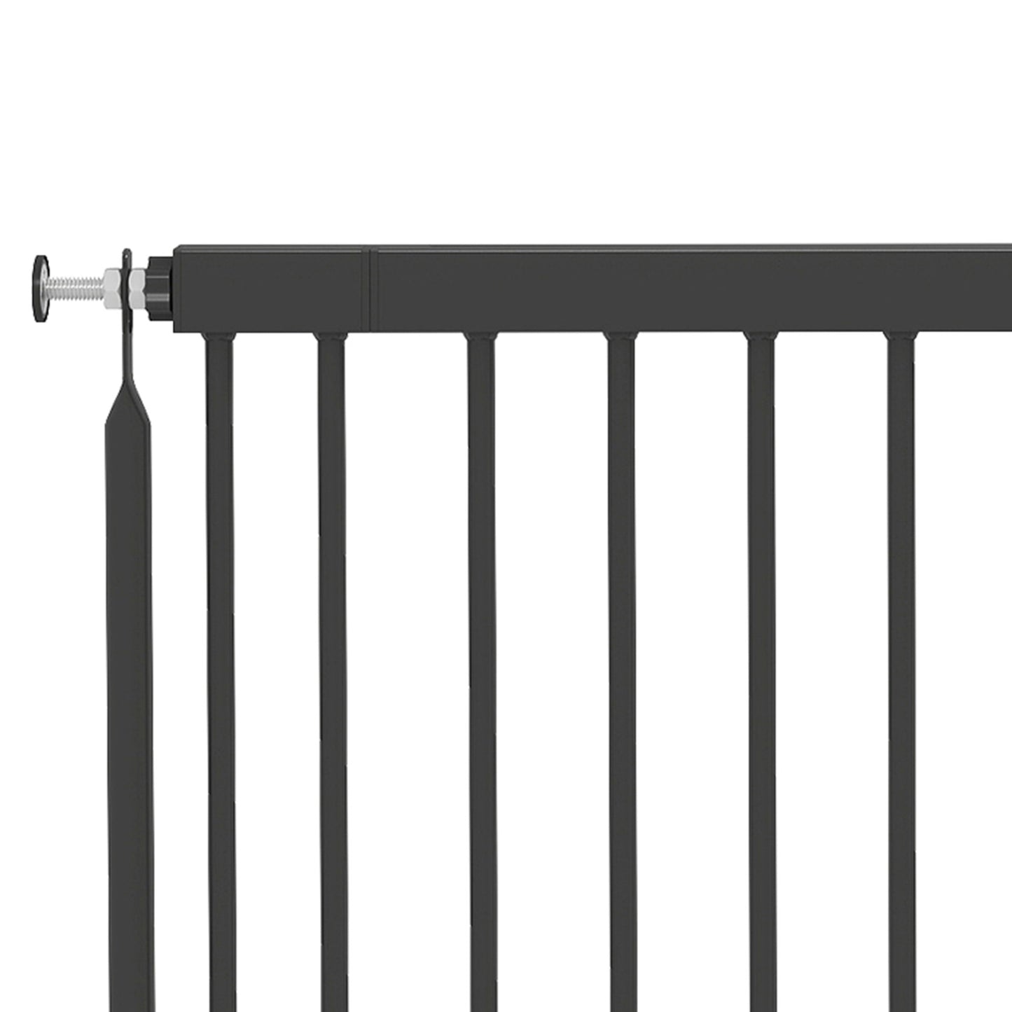 Pawhut Barrera De Seguridad Para Perros Pequeños Extensible 67-93,5 Cm Negro_3