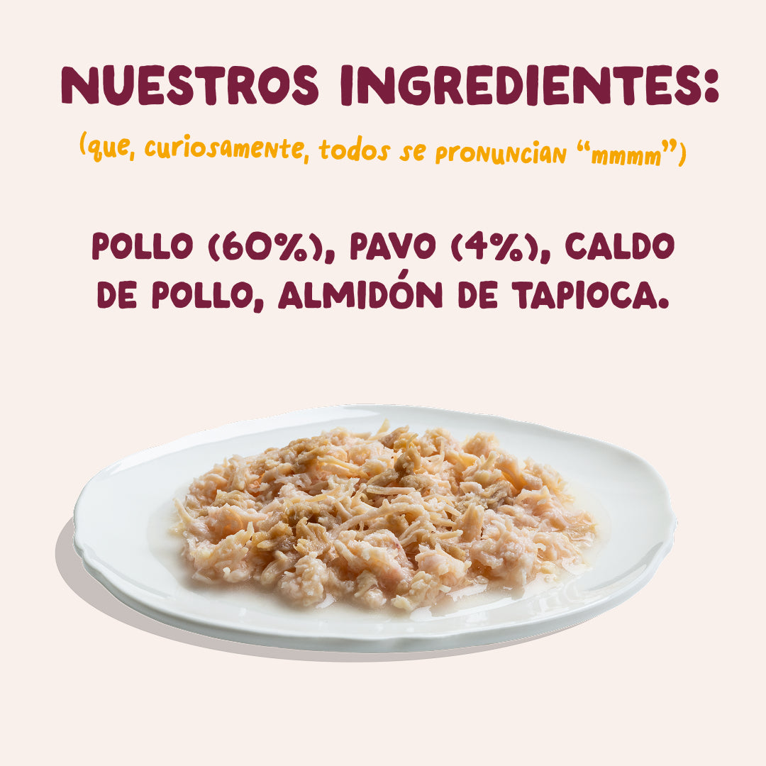 Filetes de pollo con pavo para gatos Edgard & Cooper 70 g