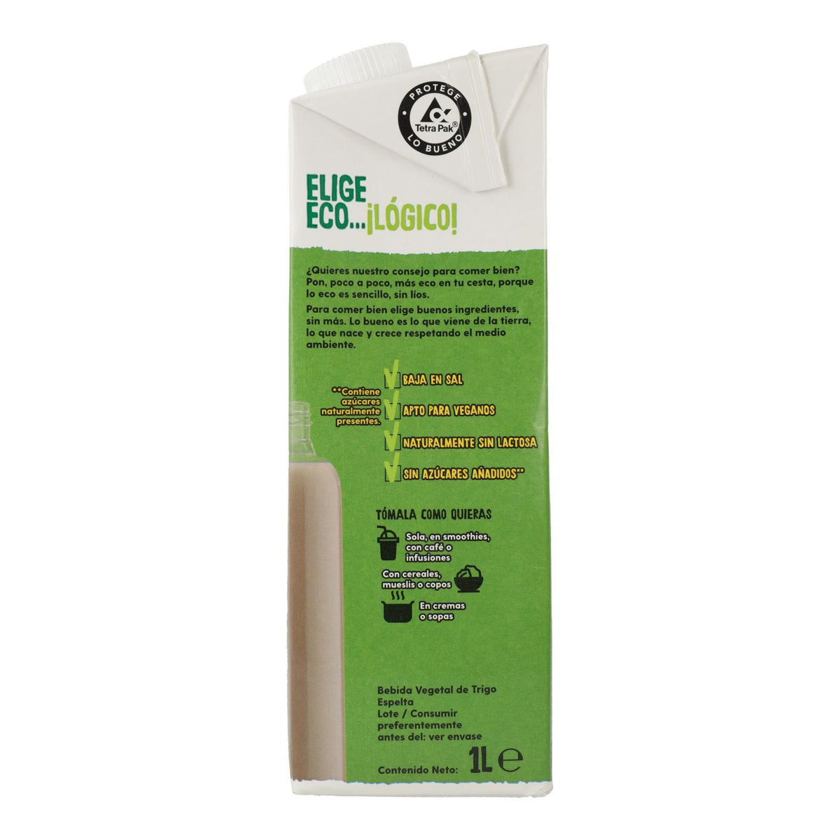Bebida Vegetal De Trigo Espelta Bio Ecocesta 1L