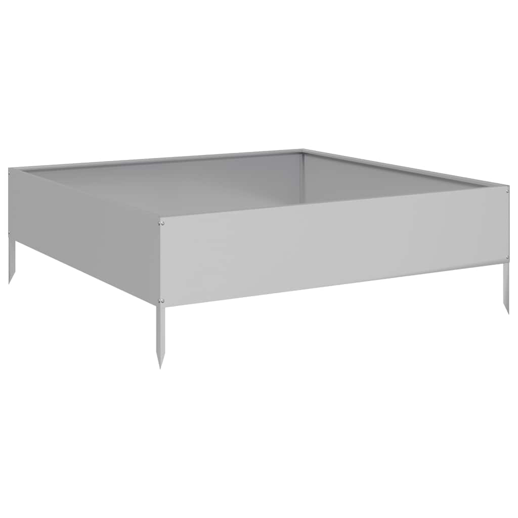Jardinera De Acero Galvanizado 100x100x33,5 Cm_0