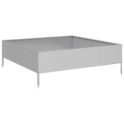 Jardinera De Acero Galvanizado 100x100x33,5 Cm_0