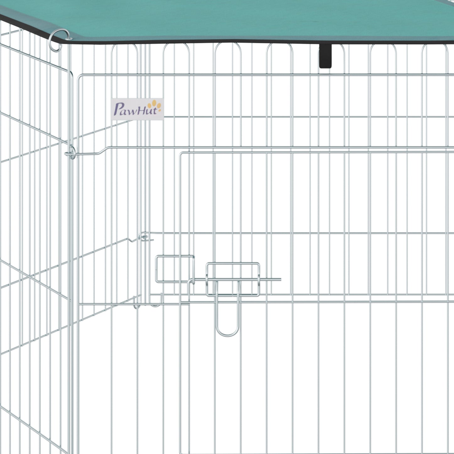 Pawhut Parque De Juegos Para Perros 6 Paneles 59x60 Cm Plegables Puerta Pestillo_4