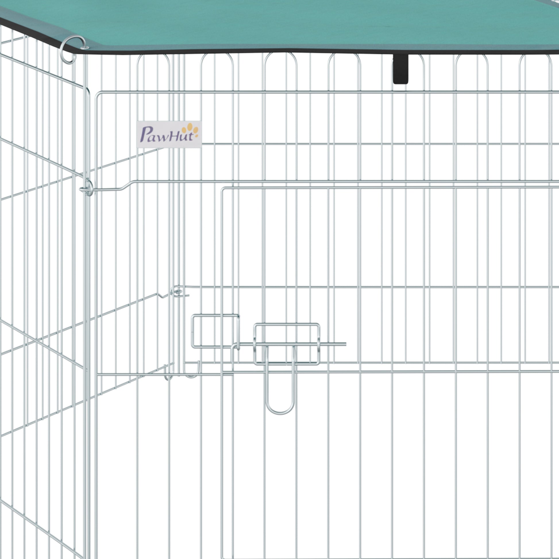 Pawhut Parque De Juegos Para Perros 6 Paneles 59x60 Cm Plegables Puerta Pestillo_4