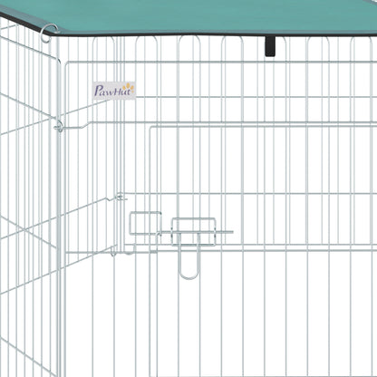 Pawhut Parque De Juegos Para Perros 6 Paneles 59x60 Cm Plegables Puerta Pestillo_4
