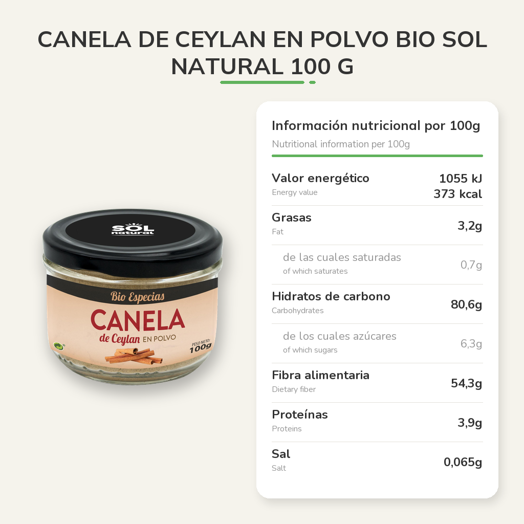 Información nutricional