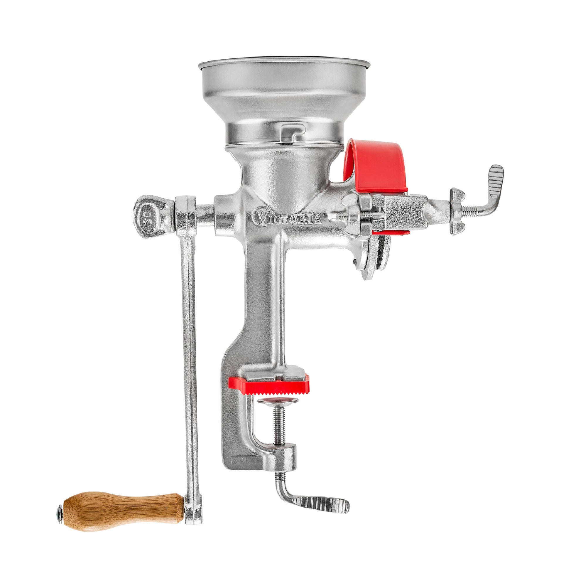 Victoria Molino Cereales Manual Hierro Fundido Para Moler Café, Maíz, Semillas, Grosor Ajustable, 30018, Cromado_0