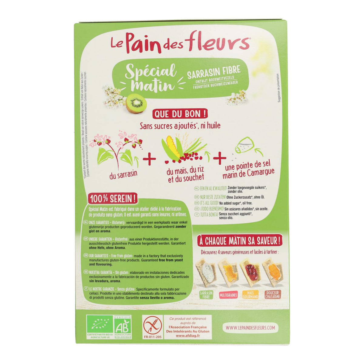 Tostadas de Trigo Sarraceno especial mañanas BIO Le Pain de Fleurs 230 g