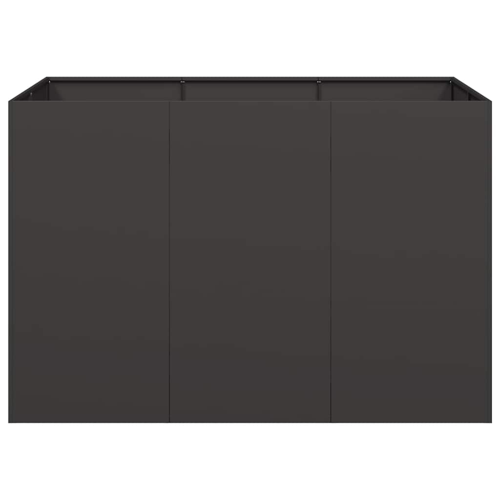 Jardinera Acero Negro 120x80x80 Cm_3