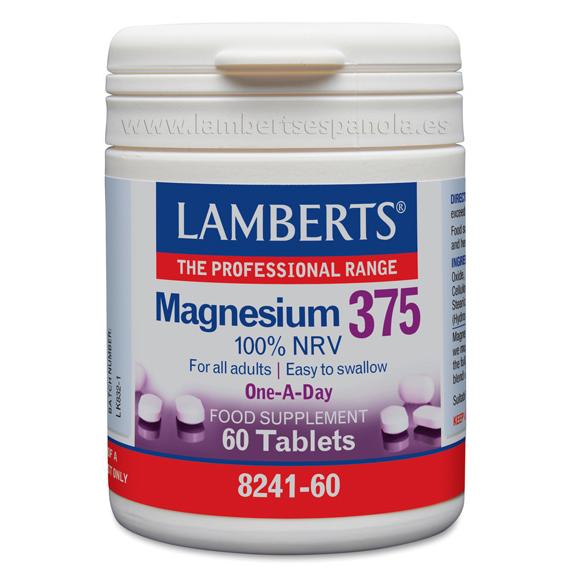 Magnesio 375 Lamberts  60 tabs