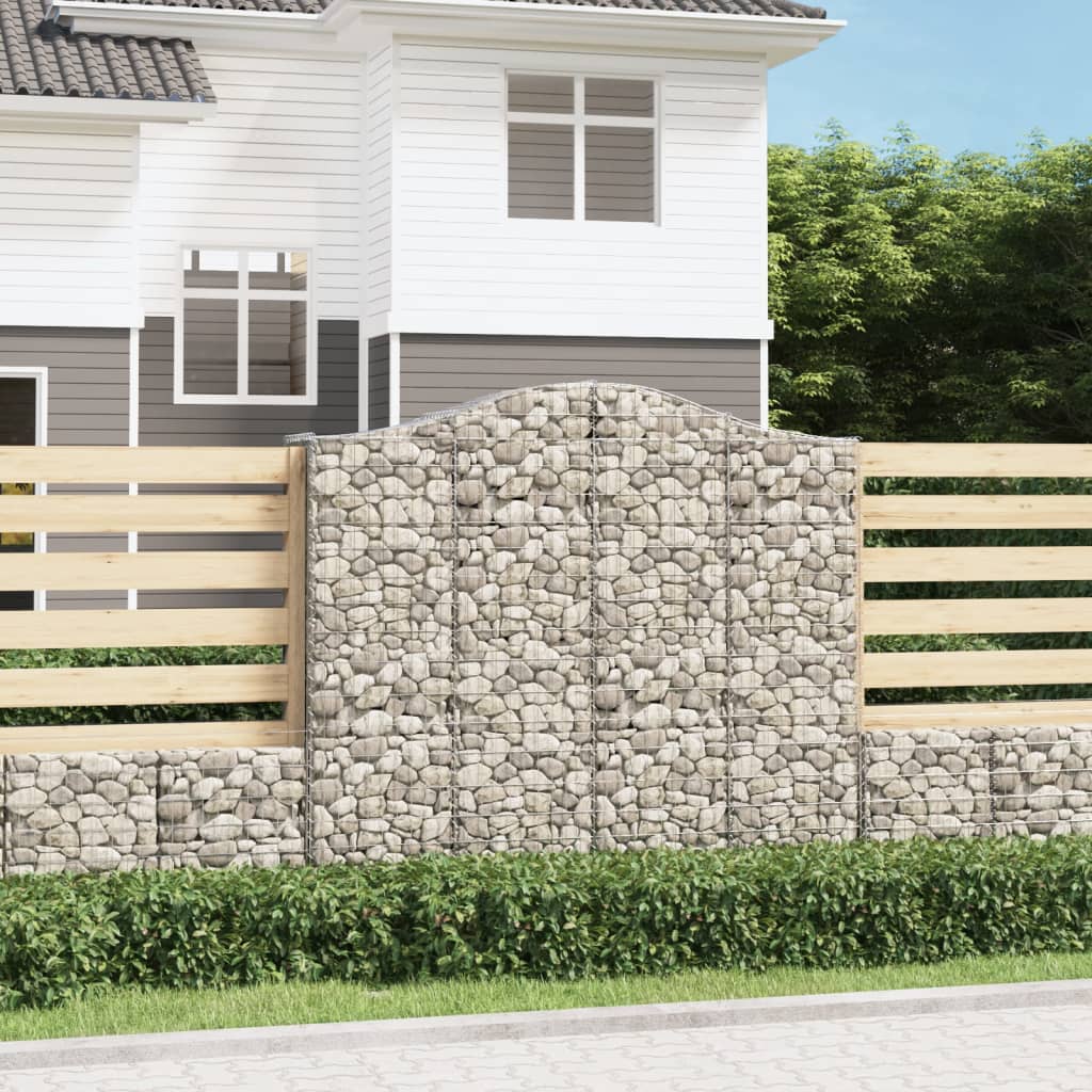 Cestas De Gaviones 4 Uds Forma De Arco Hierro 200x50x180/200 Cm_1