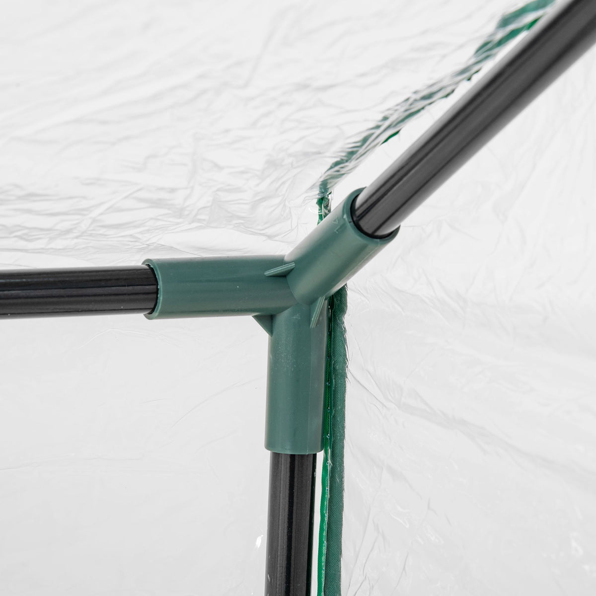 Outsunny Invernadero De Terraza 120x60x60 Cm Acero Con 2 Ventanas Transparente_3
