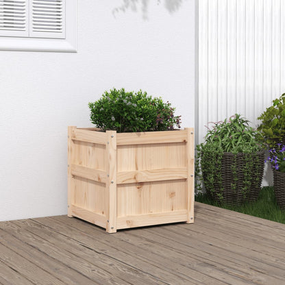 Jardinera Madera Maciza De Pino 50x50x50 Cm_1