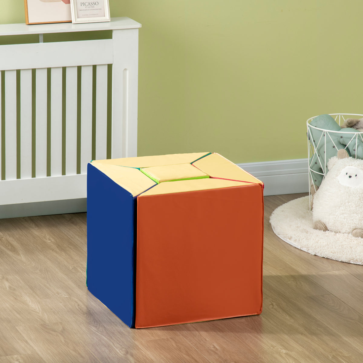 Homcom Juego De 5 Bloques De Espuma Para Niños De 12-36 Meses 48x19x48 Cm_3