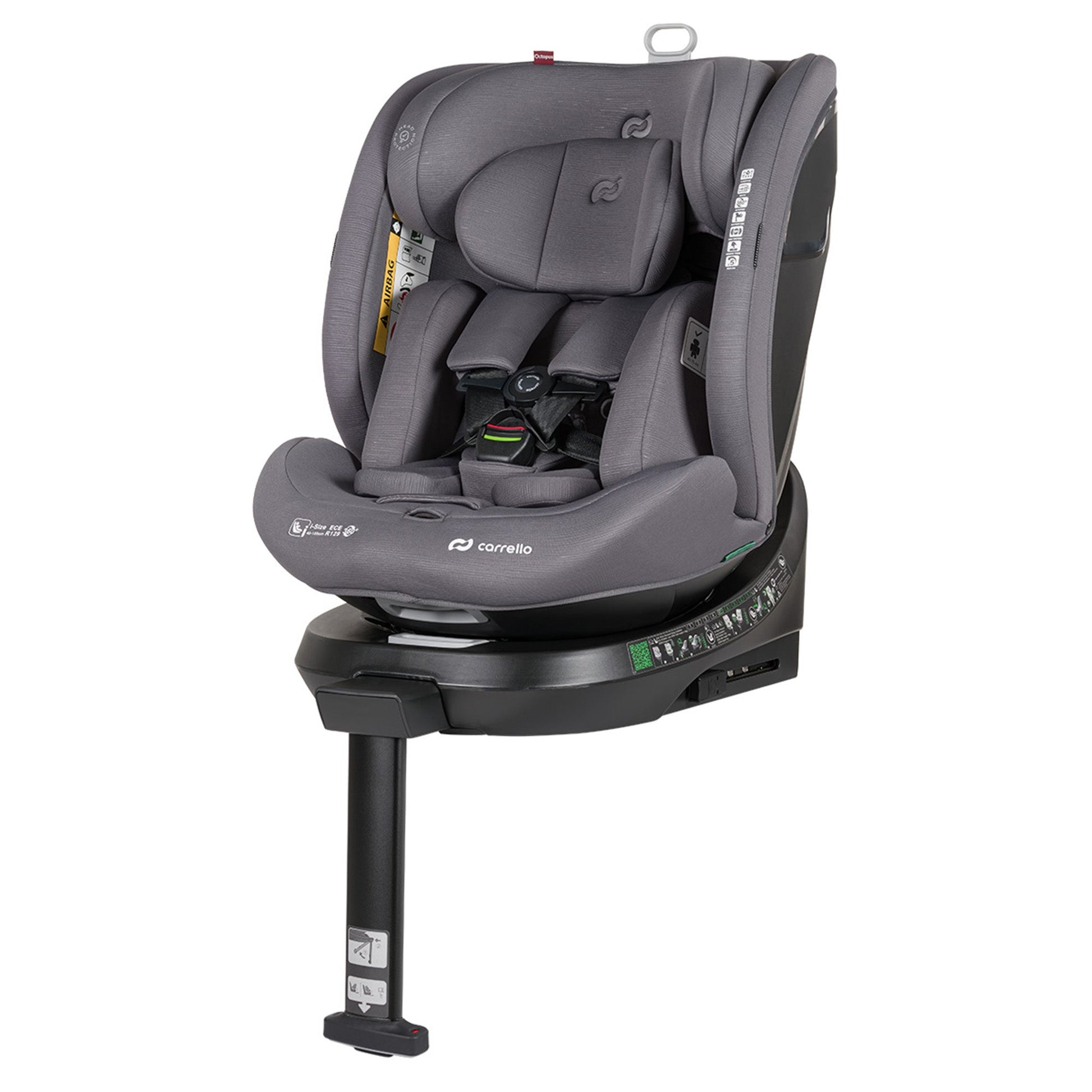 Carrello Octopus Silla De Auto Isofix 40 Do 105 Cm I-size Seashell Grey_0