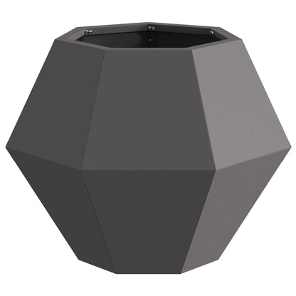 Jardinera 2 Uds. Negro 50 X 50 X 40 Cm Acero_5
