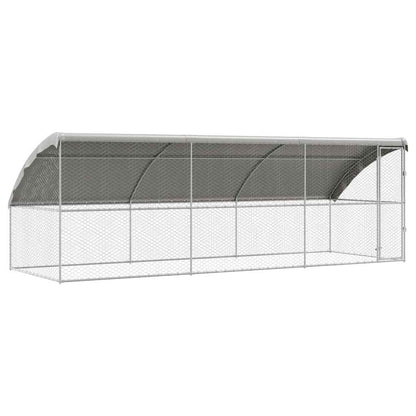 Refugio Para Perros 3 Pcs Plateado 6 X 2 X 2 M_0